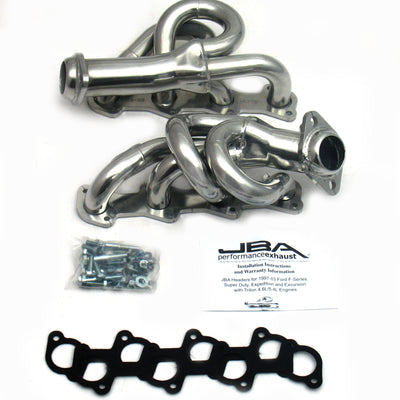JBA 97-03 Ford F-150 4.6L 2V 1-1/2in Primary Silver Ctd Cat4Ward Header
