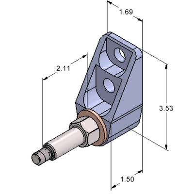 Ridetech Billet ShockWave Lower Rear Mount Pair