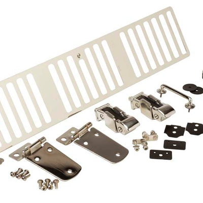 Kentrol 1997 Jeep Wrangler TJ Hood Kit - Polished Silver