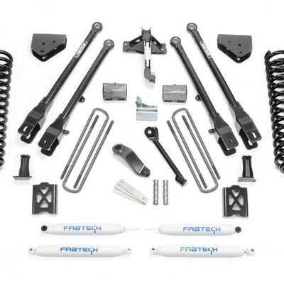 Fabtech 05-07 Ford F250 4WD w/Factory Overload 6in 4Link Sys w/Coils & Perf Shks