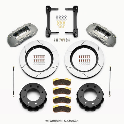 Wilwood TX6R Rear Kit 15.50in Clear Ano 2011-2015 GM Truck/SUV 2500