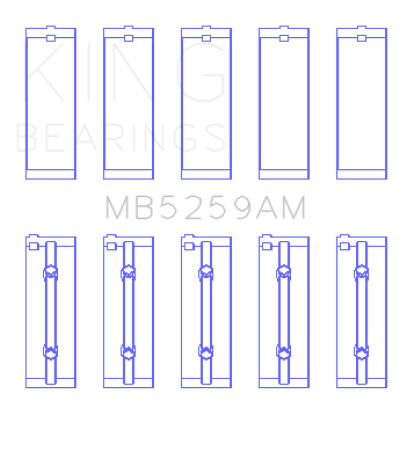 King Engine Bearings Acura B18A1/B1/C1/C5 K20A/K24A Main Bearing Set - Size STD