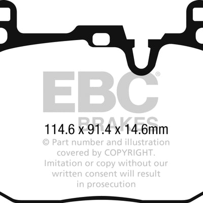 EBC 2015+ Mini Cooper John Cooper Works Redstuff Front Brake Pads