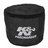 K&N Universal Precharger Round Straight Air Filter Wrap Black