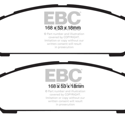 EBC 08+ Toyota Venza 2.7 Greenstuff Front Brake Pads