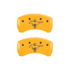 MGP Rear set 2 Caliper Covers Engraved Rear 2015/Bar & Pony Yellow finish black ch