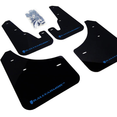 Rally Armor 04-09 Mazda3/Speed3 Black UR Mud Flap w/ Blue Logo