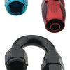 Fragola -4AN x 180 Degree Pro-Flow Hose End - Black