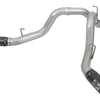 aFe ATLAS 4in DPF-Back Alum Steel Exhaust System w/Dual Exit Black Tip 2017 GM Duramax 6.6L (td)