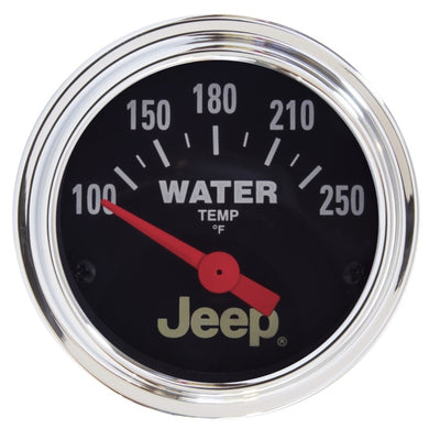 Autometer Jeep 52mm 100-250 Deg F Short Sweep Electronic Water Temperature Gauge
