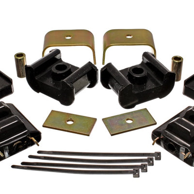 Energy Suspension 73-84 K5 Blazer 4WD Fullsize Black Complete Motor&Trans Mount Set Zinc Finish