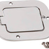 Kentrol 77-95 Jeep CJ/Wrangler YJ Billet Style Gas Hatch - Polished Silver