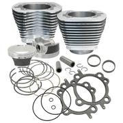 S&S Cycle 07-17 BT 106in Big Bore Cylinder Kit - Silver