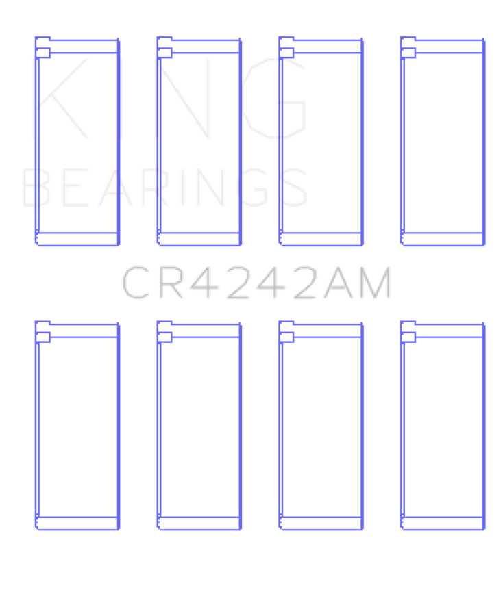 King Engine Bearings Honda 97ci 1.6L L4 B16A2/B16A3 Rod Bearing Set - Size STD