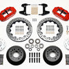 Wilwood Narrow Superlite 6R Front Hub Kit 12.88in Drill Red 74-80 Pinto/Mustang II Disc Spindle only
