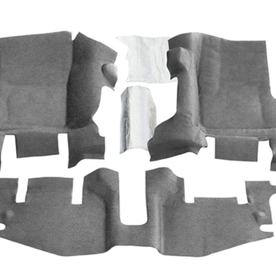 BedRug 97-06 Jeep TJ Front 3pc BedTred Floor Kit w/Center Console - Incl Heat Shields