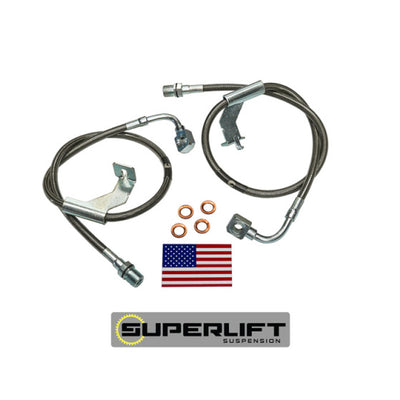 Superlift 1987 GM Pickup/87-91 Blazer/Suburban w/ 8-12in Lift Kit (Pair) Bullet Proof Brake Hoses