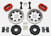 Wilwood Forged Dynalite Front Hat Kit 12.19in Drilled Red 02-06 Acura RSX-5 Lug