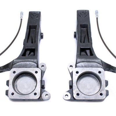 MaxTrac 05-18 Toyota Tacoma 2WD 6 Lug 4in Front Lift Spindles w/Extended DOT Compliant Brake Lines