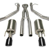Corsa 05-06 Pontiac GTO 6L V8 2.5in Sport Cat-Back Exhaust + XPipe w/Dual Exit Single 4in BlackTips