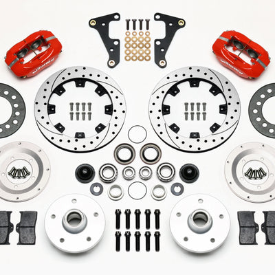 Wilwood Forged Dynalite Front Kit 11.75in Drilled Red 40-52 Oldsmobile