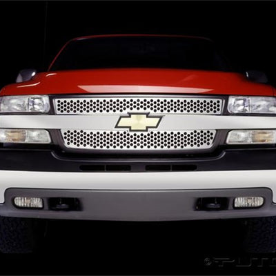 Putco 01-02 Chevrolet Silverado HD Punch Stainless Steel Grilles