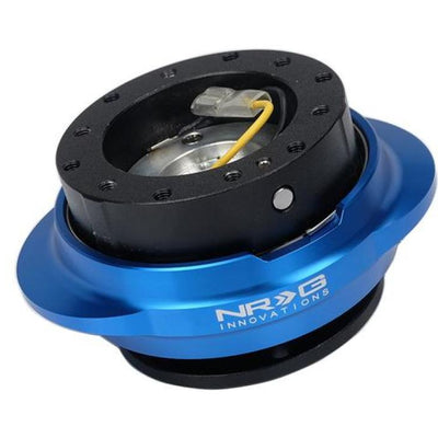 NRG Quick Release Gen 2.2 - Black Body / Shiny Blue Oval Ring