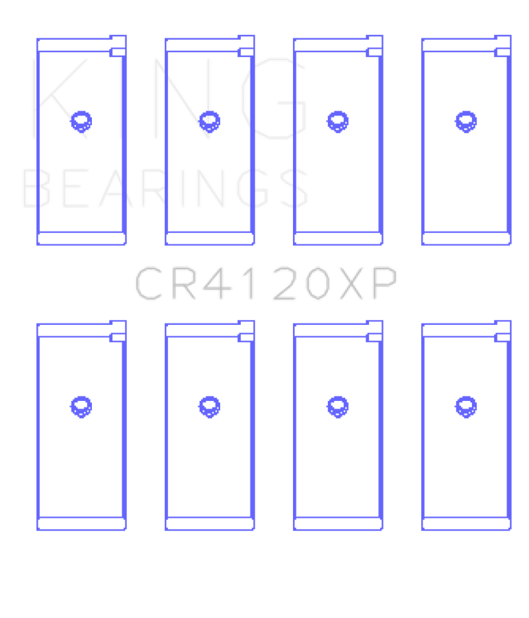 King Mitsubishi 4G63/4G64 7 Bolt 2nd Gen DSM and EVO I-IX (Size 0.25mm) Performance Rod Bearing Set