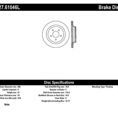 StopTech Slotted & Drilled Sport Brake Rotor