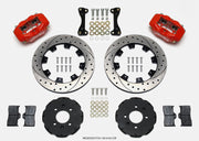 Wilwood Forged Dynalite Front Hat Kit 12.19in Drilled Red 94-01 Honda/Acura w/262mm Disc
