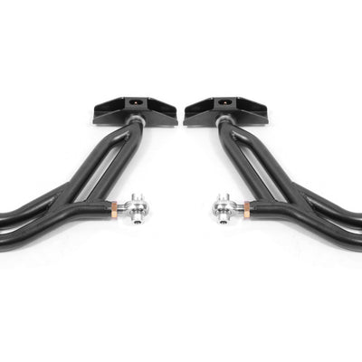 BMR 10-14 Ford Mustang Adj. Lower A-Arms w/ Delrin/Rod End / 18mm Tall Ball Joint - Black Hammertone