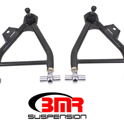 BMR 94-04 Mustang Lower A-Arms (Coilover Only) w/ Adj. Rod End & Tall Ball Joint - Black Hammertone