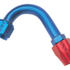 Russell Performance -8 AN Red/Blue 120 Degree Full Flow Hose End (1-1/4in Centerline Radius)