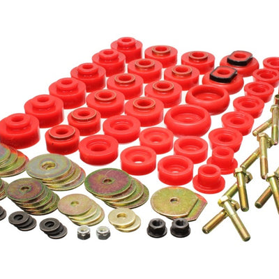Energy Suspension 68-70 Chevrolet Biscayne/Bel Air/Caprice/Impala Body Mount Set w/ Hardware - Red