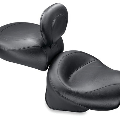 Mustang 00-08 Kawasaki Classic FI, Nomad FI Vintage 2PC Seat w/Driver Backrest - Black