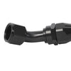 Aeromotive PTFE Hose End - AN-12 - 45 Deg - Black Anodized