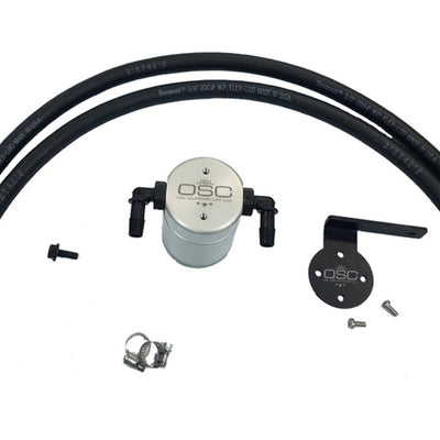 J&L 95-04 Toyota Tacoma/4Runner 3.4L Driver Side Oil Separator 3.0 - Clear Anodized