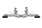Corsa 2020-25 Corvette C8 3in Xtreme Cat-Back Exhaust 4.5in Black Quad Tips - Deletes stock AFMValve