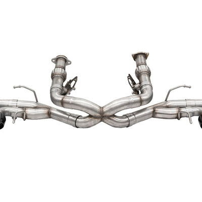 Corsa 2020-25 Corvette C8 3in Xtreme Cat-Back Exhaust 4.5in Black Quad Tips - Deletes stock AFMValve