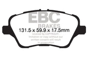 EBC 13+ Ford Fiesta 1.6 Turbo ST Ultimax2 Front Brake Pads