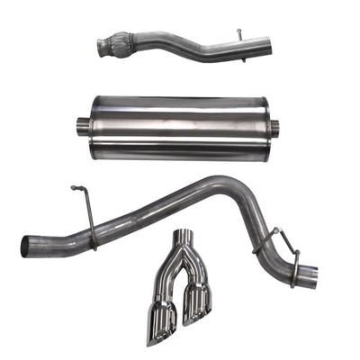 Corsa 2015-2020 GMC Yukon XL 1500 5.3L V8 3in Cat-Back Single Side Exit Twin 4in Polished Tips