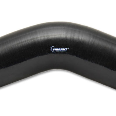 Vibrant 45 Degree Silicone Elbow 2.375in ID x 5.00in Leg Length - Black
