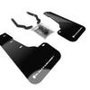 Rally Armor 18-23 Subaru Crosstrek Black Mud Flap w/White Logo (Front Only)