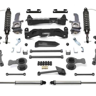 Fabtech 10-15 Toyota 4Runner 4WD 6in Perf Sys w/Dl 2.5 C/O Resi & 2.25
