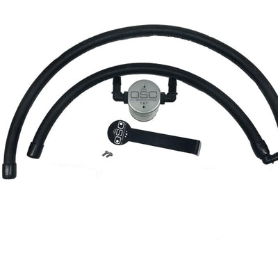 J&L 09-18 Ram 1500 5.7L Passenger Side Oil Separator 3.0 - Clear Anodized