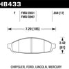 Hawk 03-11 Ford Crown Victoria HPS 5.0 Front Brake Pads