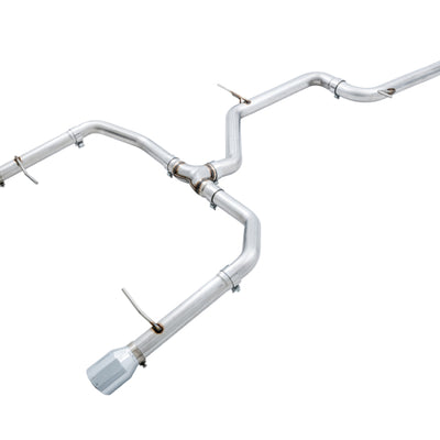 AWE Tuning 18-21 Volkswagen Jetta GLI Mk7 Track Edition Exhaust - Chrome Silver Tips (Fits OEM DP)