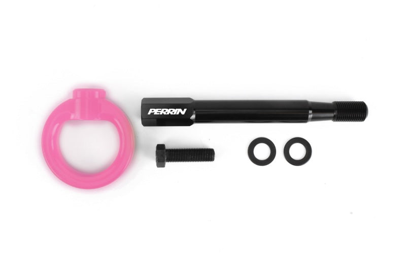 PERRIN 22-26 Toyota GR86 Tow Hook Kit (Front) - Hyper Pink
