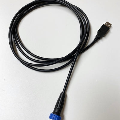 Rywire Water Resistant Threaded Mini USB Comms Cable for PDM12 & PDM30 Units