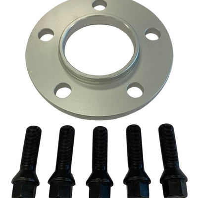 BBS 10mm Spacer Kit BMW 5x120 CB 72.5 - 14x1.25 Bolts (1 Spacer & 5 Black Lug Bolts)